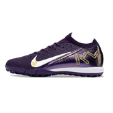 Chuteira Infantil Society Nike Zoom Mercurial Vapor 16 Elite TF Mbappe Roxa